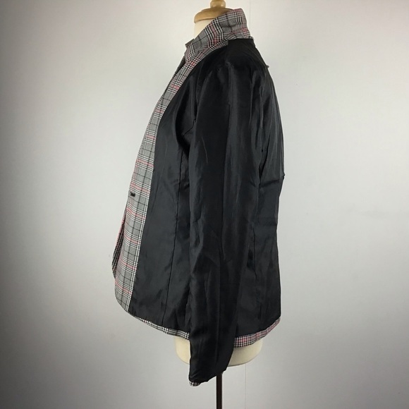 Gap Academy  Grid Plaid one button two pocket fully lined Blazer size 10 - Picture 9 of 13